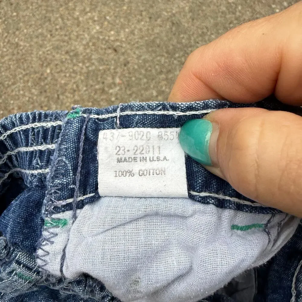 Vintage 80s OshKosh B'Gosh 2T Pleated Baggies Jeans Snap Talon Zipper